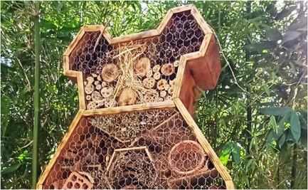 ¿Hoteles para insectos? Así son los refugios con forma de animales para la conservación de especies en la CDMX