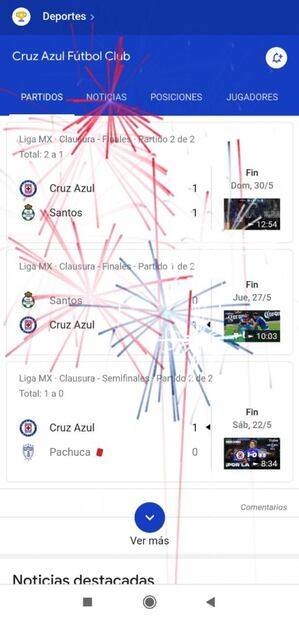 Esto pasa al escribir Cruz Azul en el buscador de Google