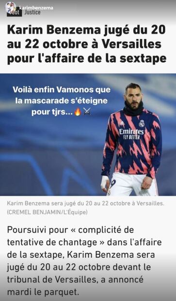 Karim Benzema podría ir a prisión por chantaje sexual