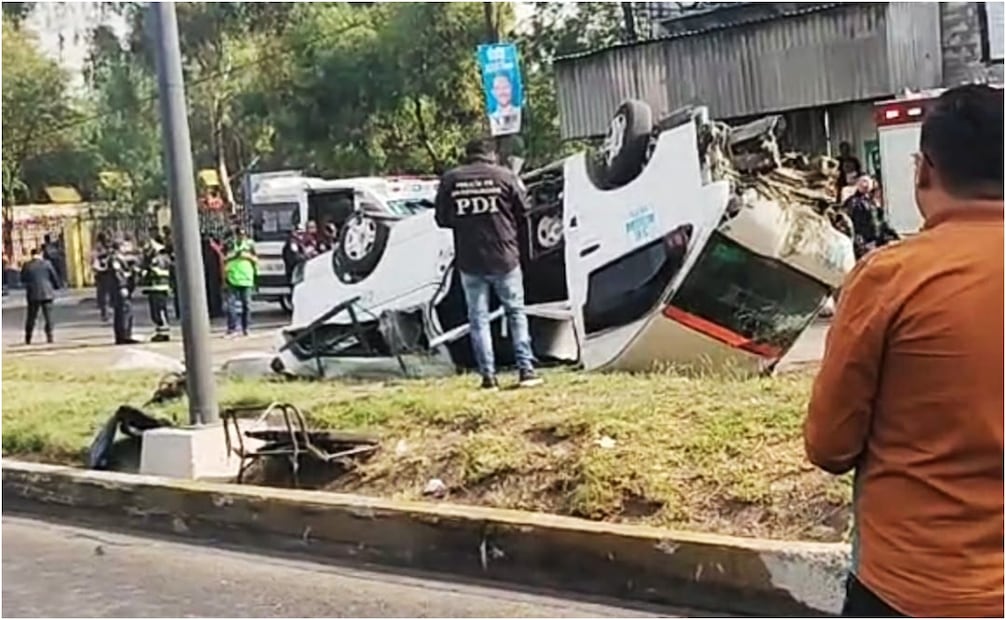 Accidente en Iztapalapa. Foto: Ivan Montaño