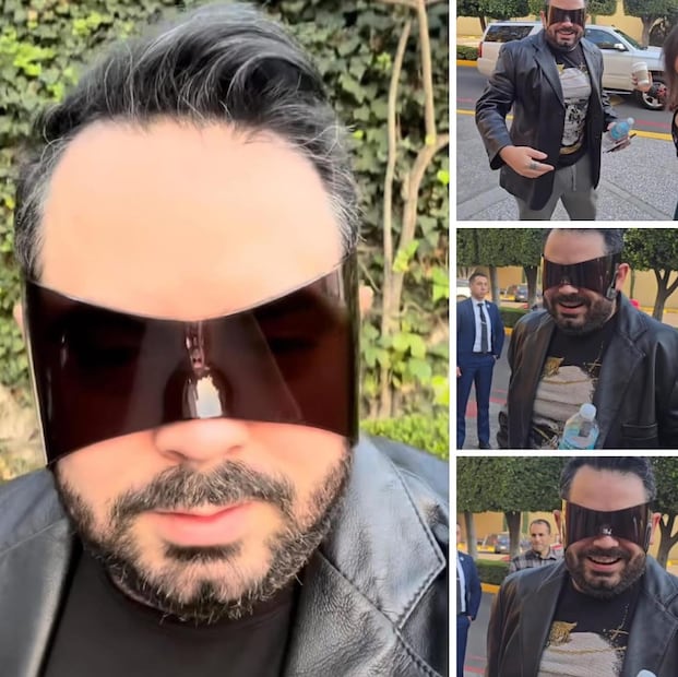 José Eduardo Derbez  da de qué hablar por usar estos llamativos lentes.