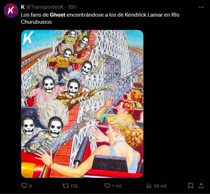 Los mejores memes que dejó la cancelación del concierto de Ghost. Foto: Rede Sociales