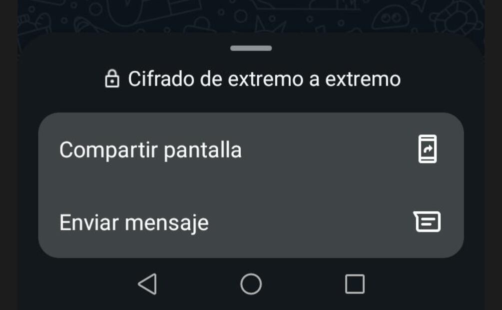 Esta estafa en WhatsApp ocurre al compartir la pantalla durante una videollamada. Foto: Captura de pantalla