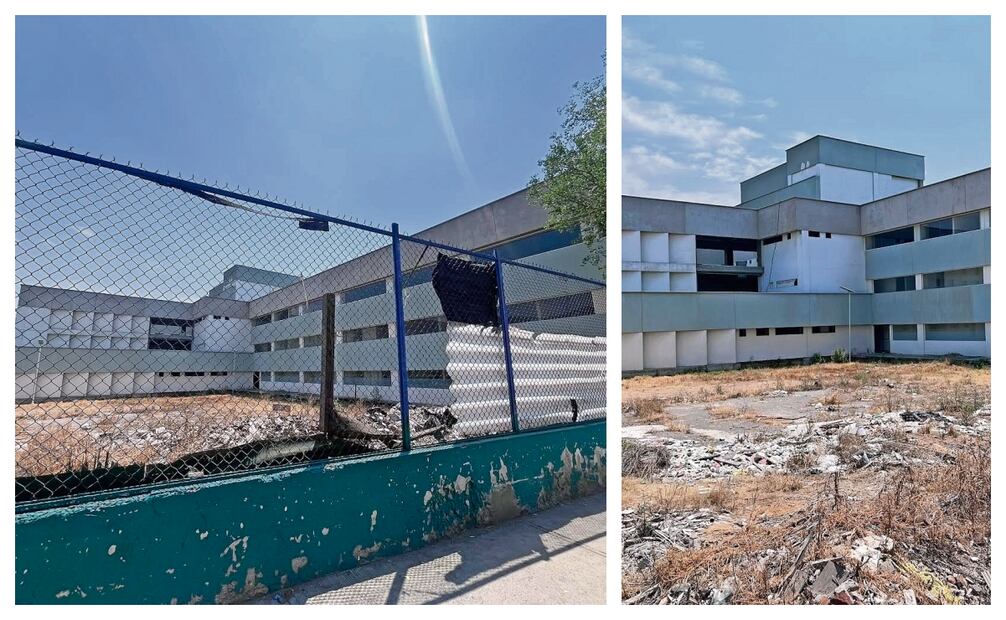 El progreso en las obras del Hospital General Valle Ceylán, en Tlalnepantla, es de 73%. Por la tardanza en la construcción, algunos de los habitantes lo llaman “elefante blanco”. Foto: Arturo Contreras