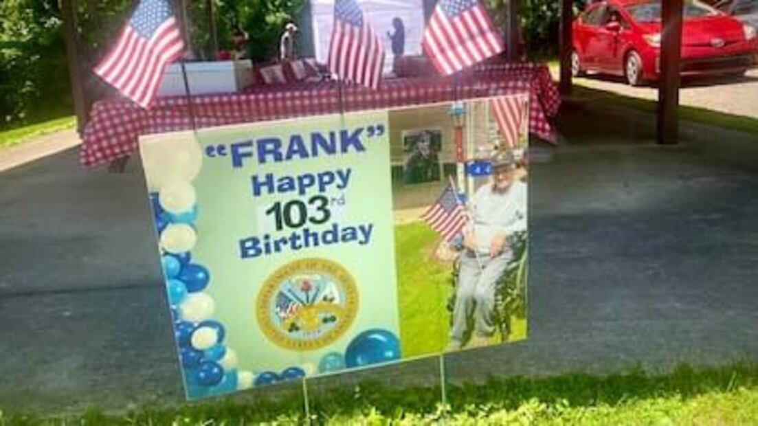 El secreto de la longevidad a los 103 años. Fuente: Facebook Frank Pugliano Jr.