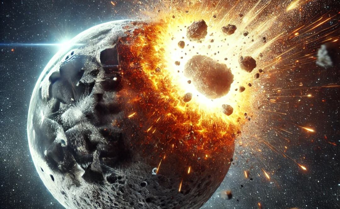En las últimas horas, la NASA confirmó que el asteroide 2024 YR4 no representa una amenaza significativa para la Tierra en el futuro cercano.
Foto: Imagen creada por IA (Chat GPT)