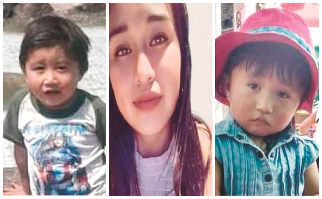 Jorge Dilan, de cinco años; Paola Gabriela, de 22, y Mia Mayrin, de tres, habrían quedado atrapados en su casa tras el deslave el pasado viernes. Fotos: Especiales.