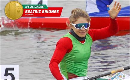 Beatriz Briones da oro a México en canotaje