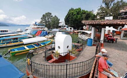 “Las lanchas ya están al tope de las bardas”, comerciantes en presa de Valle de Bravo con temor se inunden sus negocios