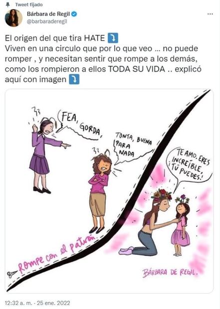 Bárbara de Regil se lanza contra el hate, pero le restriegan su tuit homofóbico
