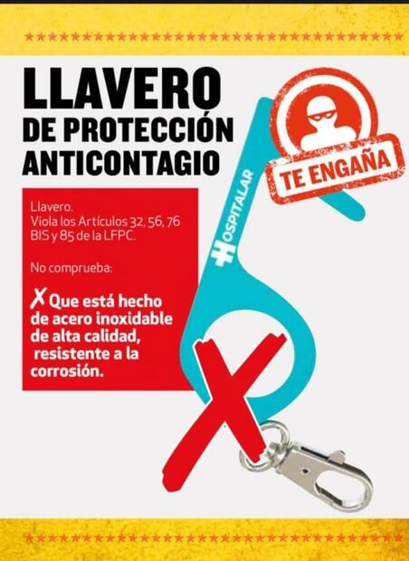 Profeco alerta de 23 "productos milagro" que engañan al consumidor, incluyen un llavero anticovid