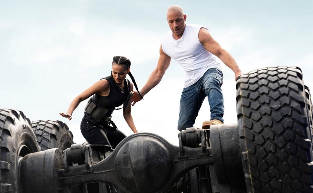 Vin Diesel y Nathalie Emmanuel. Foto: EFE