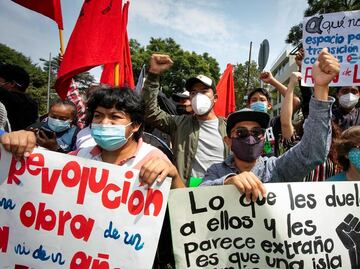 Protestan opositores en embajada de Cuba en México por visita de Díaz-Canel