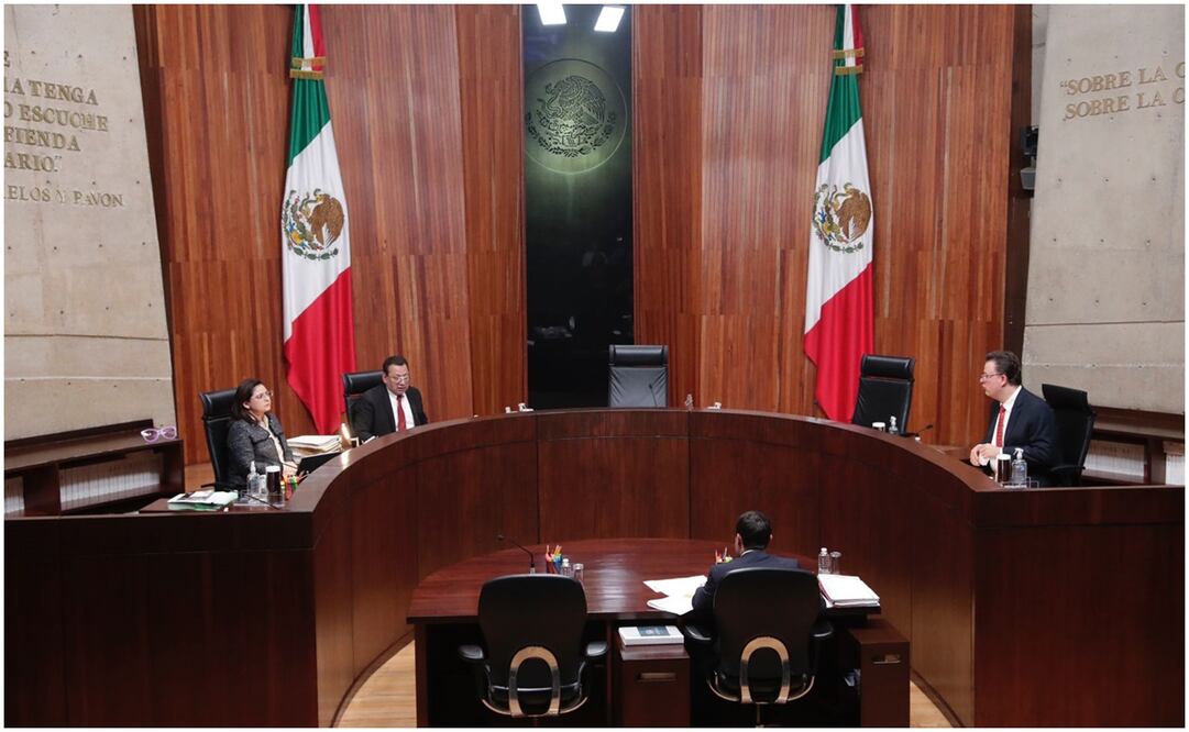 Se reanuda la sesión sin la presencia de  Reyes Rodriguez Calderón, magistrado presidente del TEPJF. Foto: Diego Simón/ EL UNIVERSAL