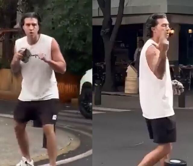 VIDEO: Captan a corredor agrediendo a peatones que le “bloqueaban” el paso en la Condesa; lo apodan “Lord Ven”