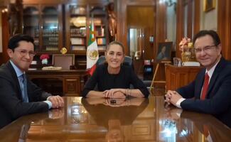 Sheinbaum se reúne con Esteban Moctezuma tras relevo en embajada de EU; afirma que seguirá en su gobierno