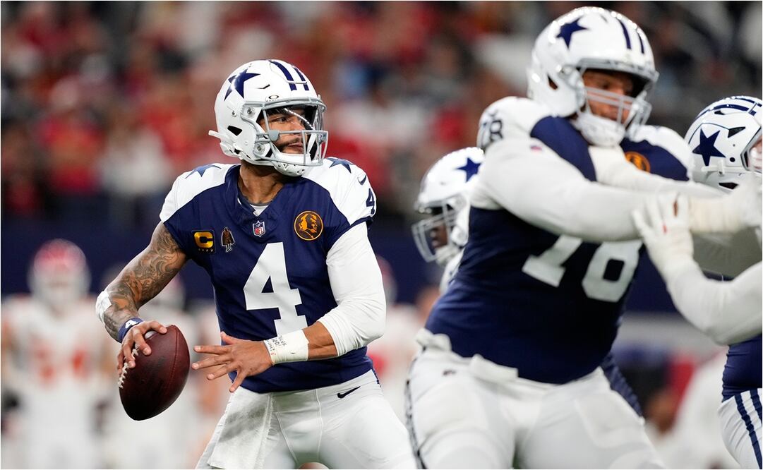 Dak Prescott conectó dos pases de anotación. FOTO: AP
