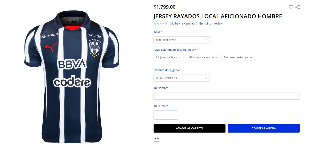 Esto cuesta el jersey de Sergio Ramos / Foto: ESPECIALES