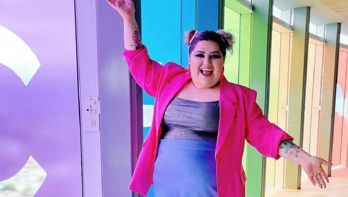 Con este look de catsuit, Priscila Arias, la Fatshionista reiteró que el mejor accesorio es la seguridad. Foto: Instagram @lafatshionista