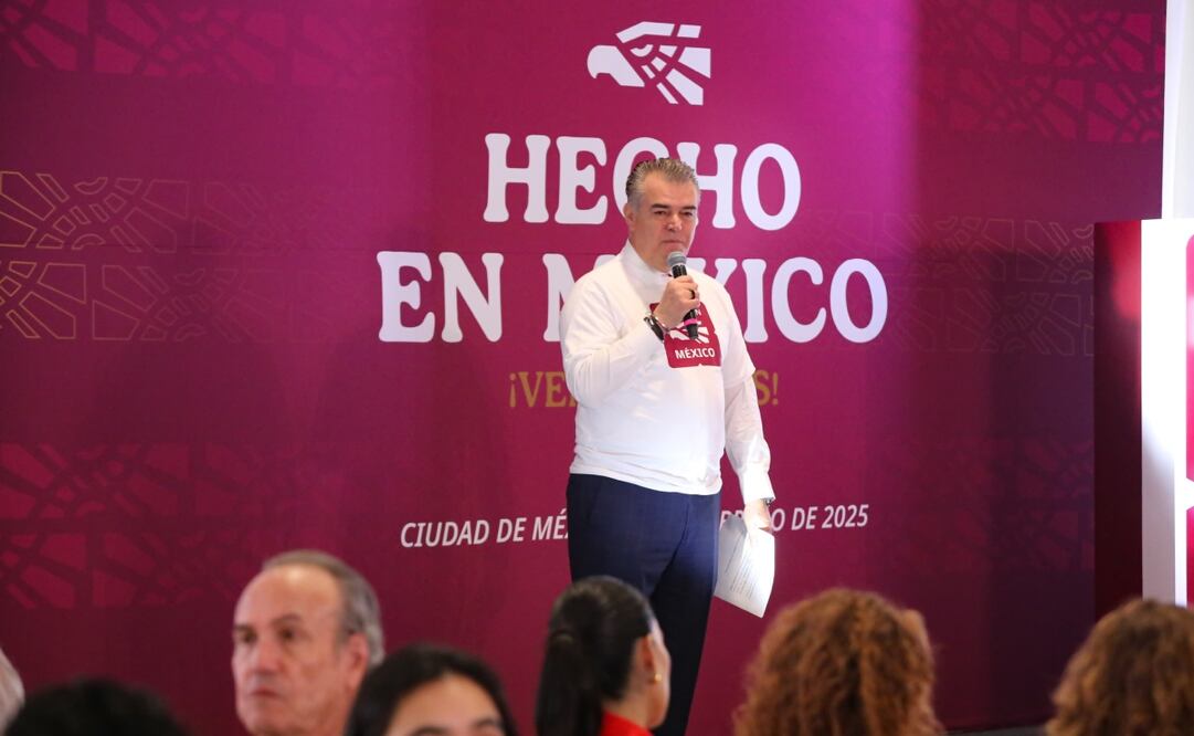 Francisco Cervantes, durante la presentación del Consejo Promotor “Hecho en México”. Foto: Secretaría de Economía
