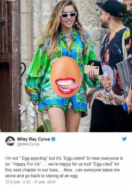 Miley Cyrus responde así a rumores de embarazo