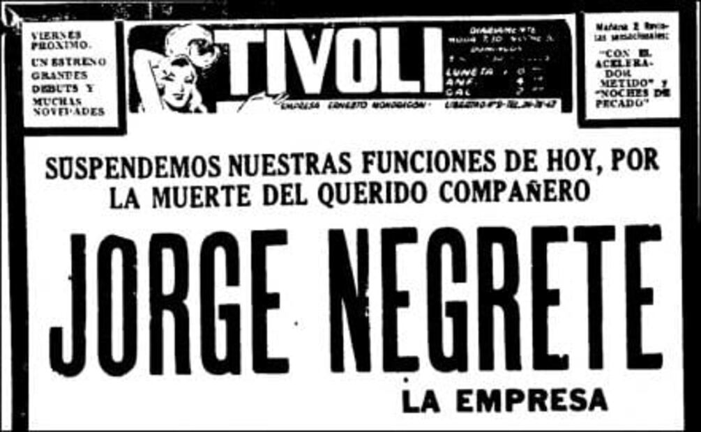 El día que murió Jorge Negrete