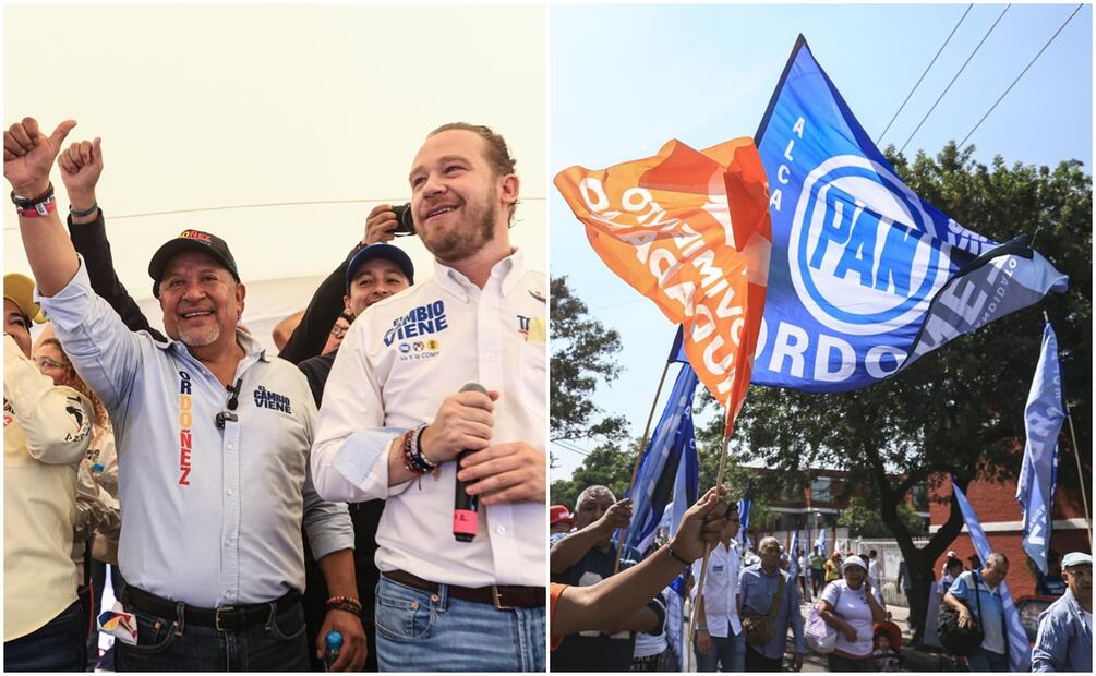 Durante el cierre de campaña en Iztacalco, Movimiento Ciudadano declina en favor de Daniel Ordóñez, candidato de oposición por esta alcaldía. Foto: Gabriel Pano / EL UNIVERSAL