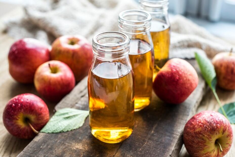 El vinagre de manzana como remedio natural. Fuente:Freepik.