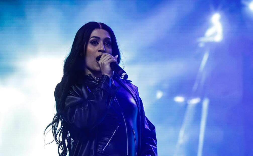 Presentación de la rapera puertorriqueña Villano Antillano durante la primera edición del Festival Hera en el Autódromo Hermanos Rodríguez. Foto: Gabriel Pano/EL UNIVERSAL.