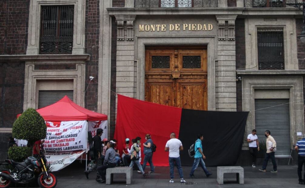 Estalla nuevamente la huelga en el Nacional Monte de Piedad. Foto ilustrativa: EL UNIVERSAL