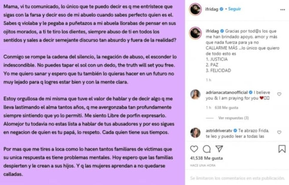 Silvia Pinal rompe el silencio sobre Frida Sofía: "dame la oportunidad de abrazarte, resolvamos esto juntas"