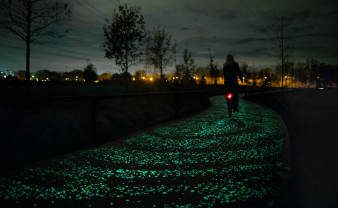 Daan Roosegaarde fue el encargado de la alameda inspirada en La noche estrellada. (Foto: studioroosegaarde.net) 