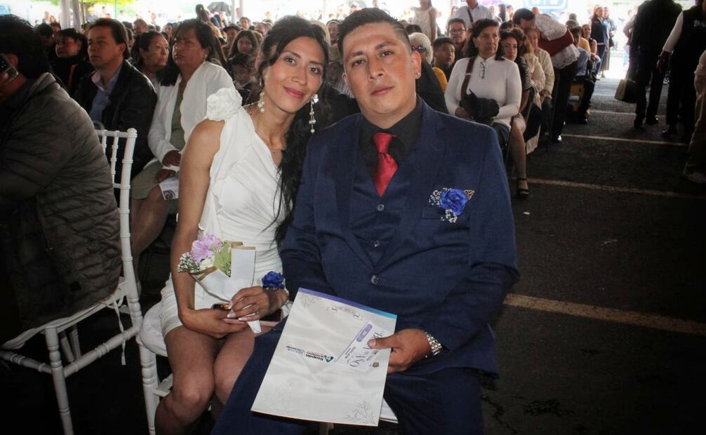 Realizan boda comunitaria en Atizapán de Zaragoza en el Estado de México. Foto: Brenda Martínez/EL UNIVERSAL