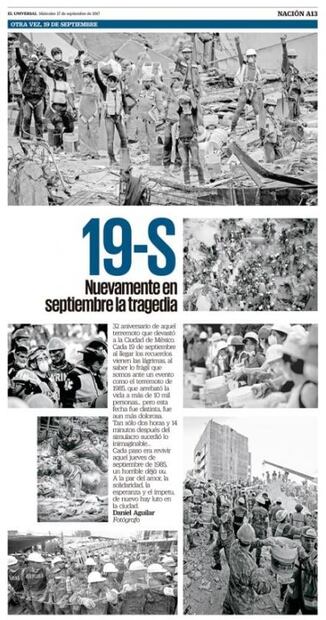 Plagian y venden fotos de Daniel Aguilar sobre el 19-S