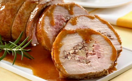 Receta: hornea un lomo en salsa de durazno para estas fiestas