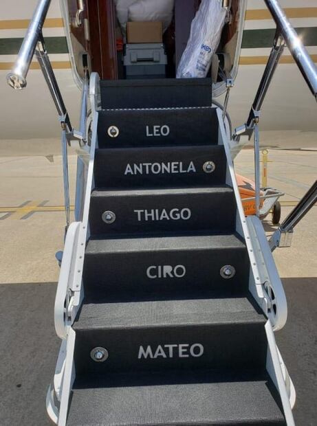 Así es el lujoso avión de Lionel Messi que Alberto Fernández rentó para viajar a México