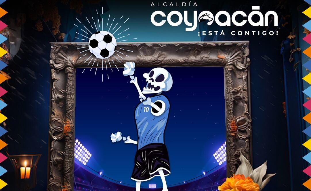 La alcaldía Coyoacán instalará una Mega Ofrenda dedicada a las figuras más emblemáticas del fútbol. Foto: Especial