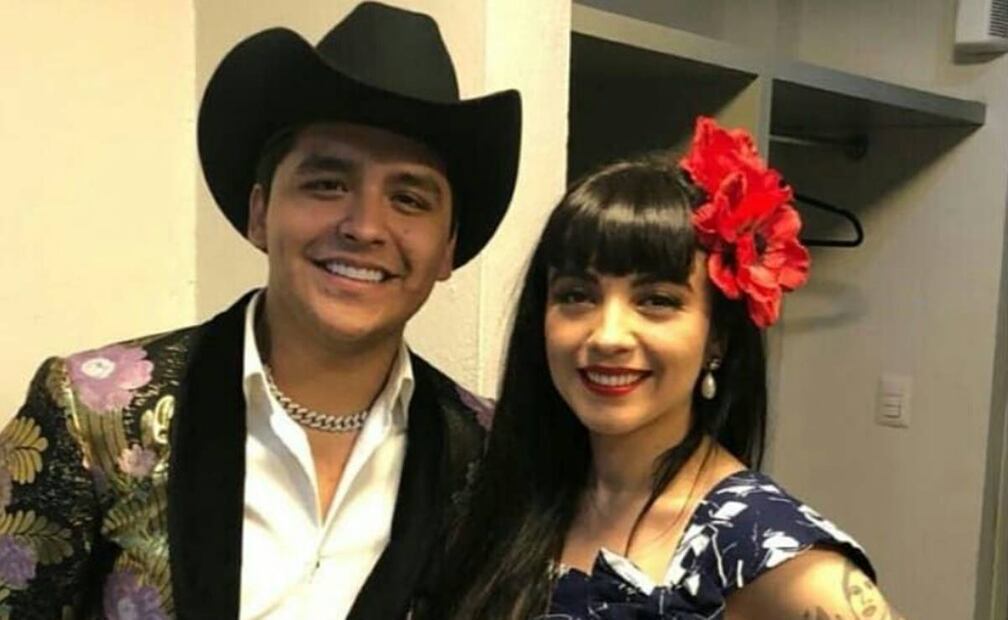 Christian Nodal bromeaba al decir que Mon Laferte, 15 años mayor que él, era su "esposa". Foto: Instagram.
