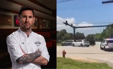 VIDEO: Messi casi choca tras pasarse un semáforo en Miami