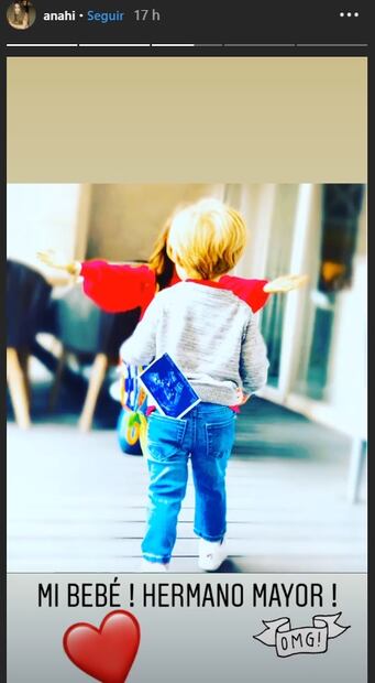 Anahí muestra su pancita de embrazo