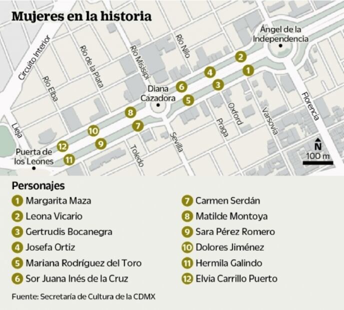 Alistan Paseo de las Heroínas en avenida Reforma