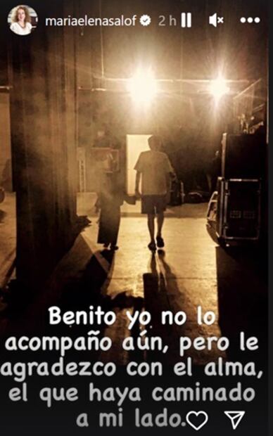 Con esta emotiva imagen, la actriz se despidió del su querido Papiringo. Foto: Instagram