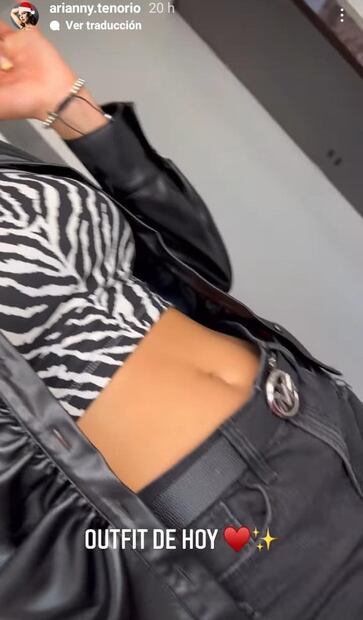 Ary, novia de Luisito Comunica, deslumbra luciendo un crop top de cebra