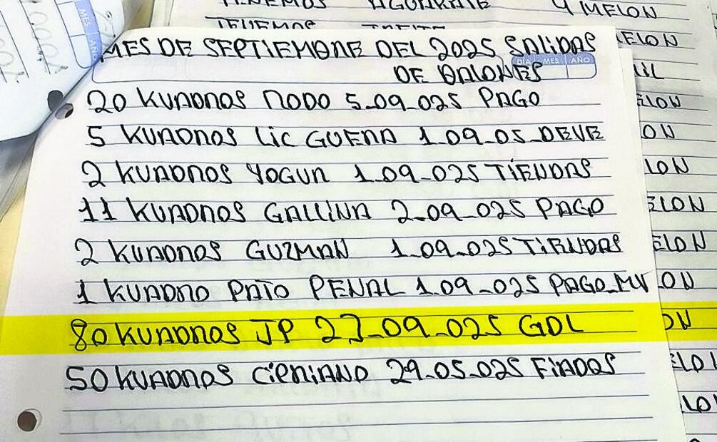En la narconómina de El Mencho aparecen entregas a una persona identificada como JP. Foto: VALENTE ROSAS/EL UNIVERSAL