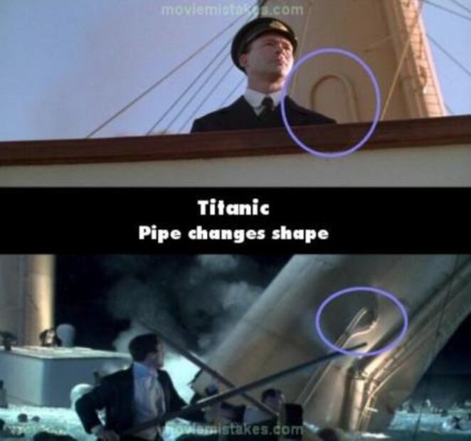 Los 20 errores de la película "Titanic"