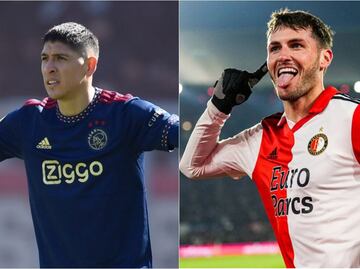 Santiago Giménez, Edson Álvarez y Érick Gutiérrez figuran en el once ideal de la Eredivisie