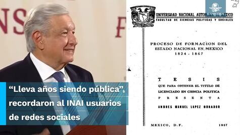 Lo que sabemos de la tesis de AMLO y cómo se puede consultar