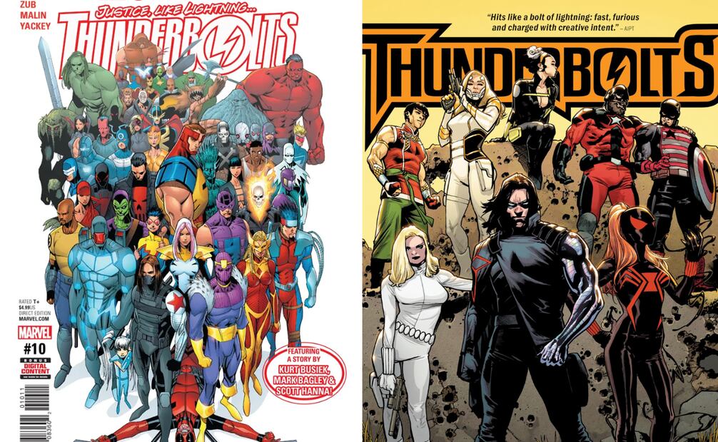 La primera aparición de los Thunderbolts en 1997 sorprendió al mundo del cómic.
Foto: Marvel