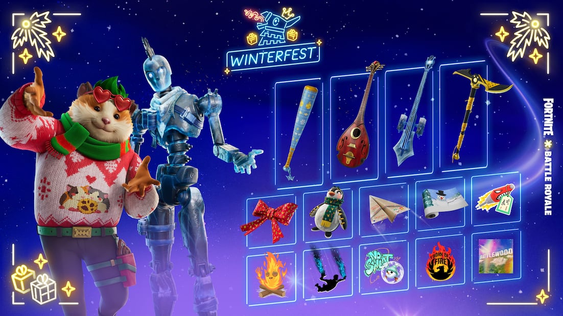 Este 2025, Fortnite ofrecerá un total de 14 regalos para celebrar la Navidad. Foto: Fortnite