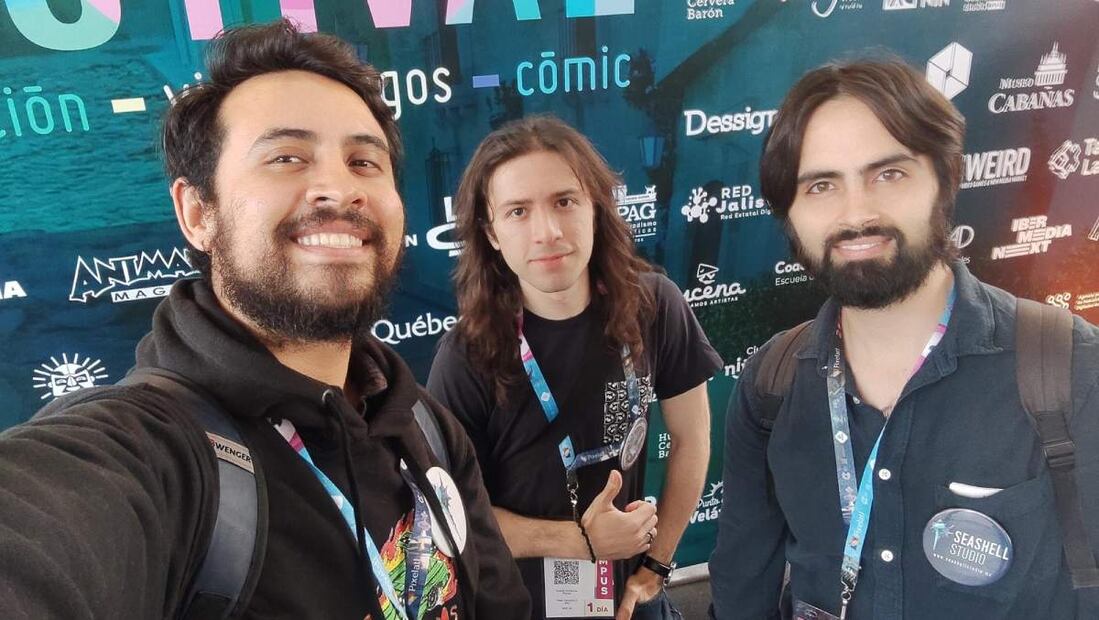 Integrantes del estudio mexicano de videojuegos Seashell Studio. Foto: especial